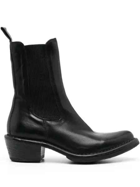 Cizme scurte Moma din piele negru