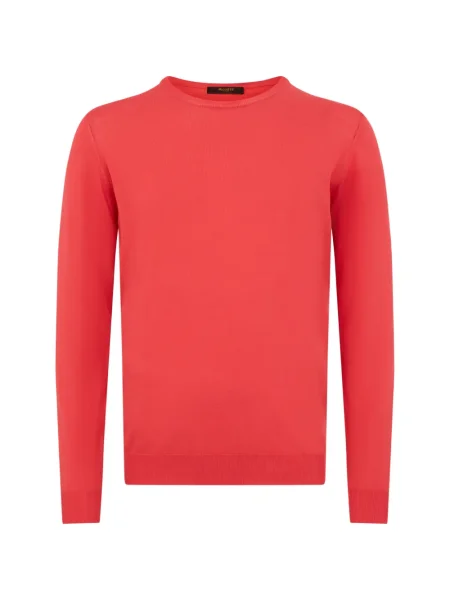 Pulover Moorer cu decolteu rotund roșu