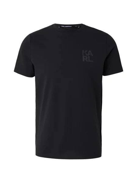 Karl Lagerfeld Tricou albastru noapte gri