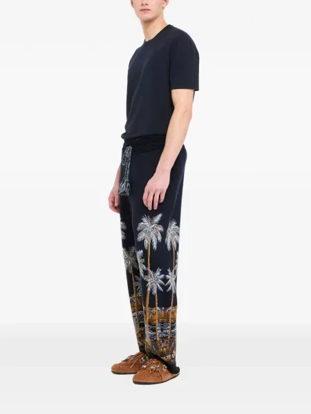 Pantaloni Alanui tricotate alergare albastru