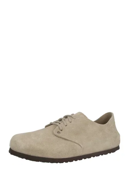 BIRKENSTOCK Pantofi cu șireturi Maine gri taupe bej