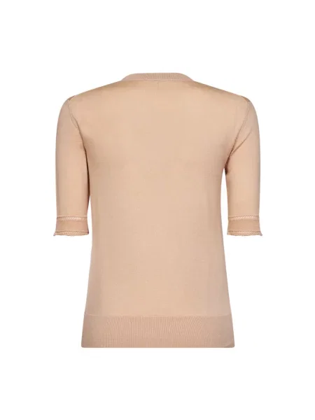 Sweter Chloe z krótkim rękawem różowy