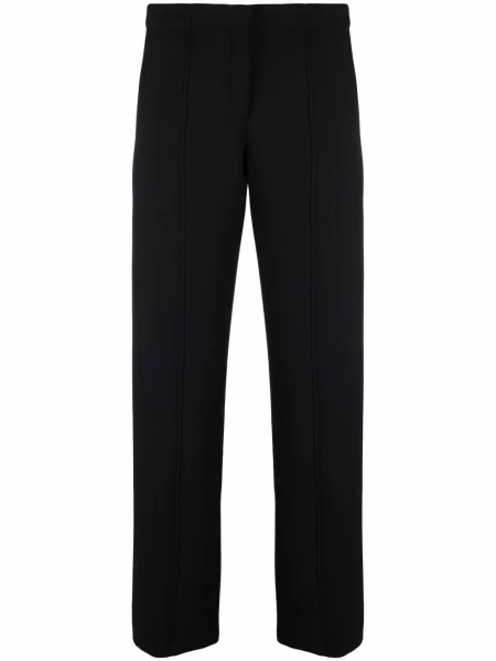 Pantaloni Ferragamo de lână negru