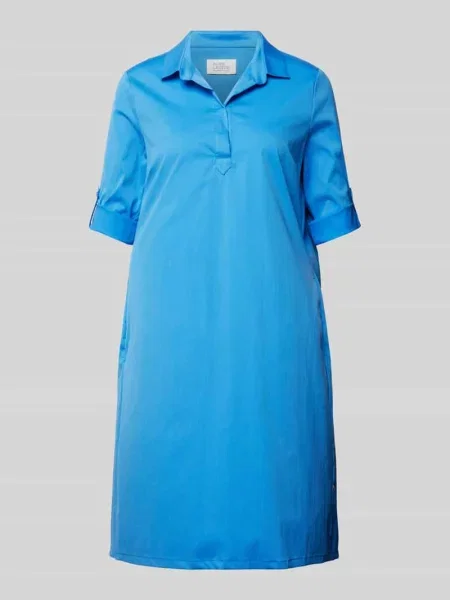 Sukienka koszulowa o długości do kolan w jednolitym kolorze Robe Légère