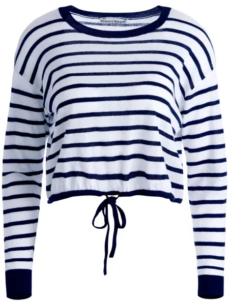 Pulover Alice + Olivia alb