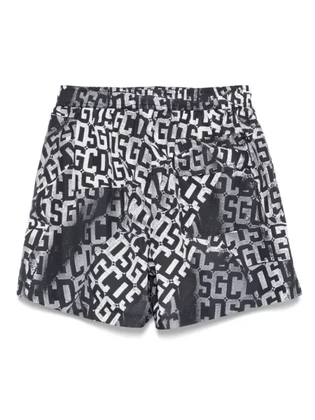 Slip de baie Gcds cu imagine negru