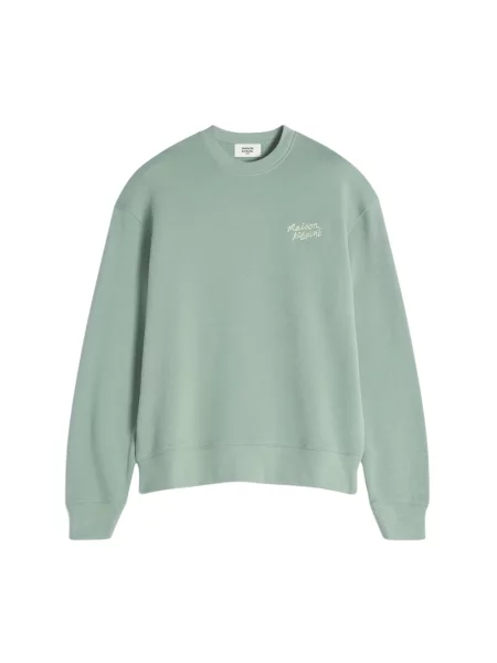 Bluza Maison Kitsune z nadrukiem z dżerseju zielona