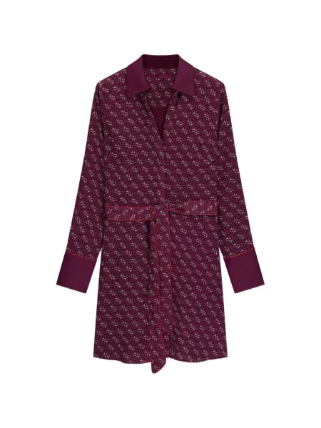 Rochie Guess cu imagine violet