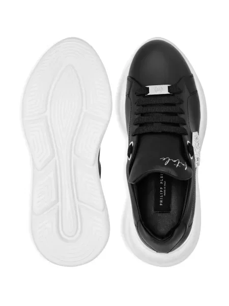 Sneakerși Philipp Plein din piele de cristal negru