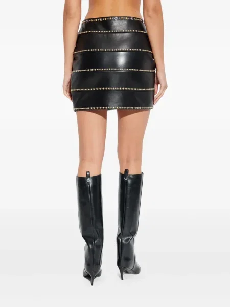 Fusta mini Versace cu tepi negru