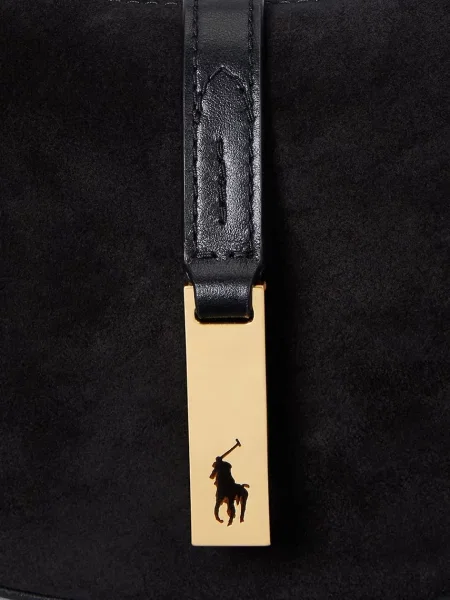 Кожаная сумка хобо Polo Ralph Lauren