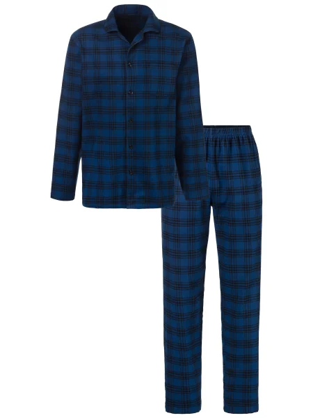 S.Oliver Pijama lungă / bleumarin albastru