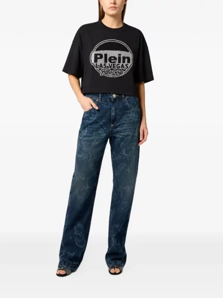 Decupat tricou Philipp Plein negru