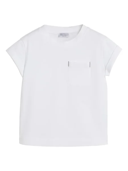 Tricou copii Brunello Cucinelli alb