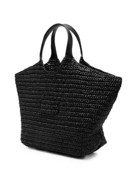 Geantă Balmain cu autograf negru