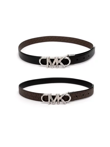 MICHAEL Michael Kors pasek dwustronny czarny