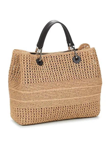 Kabelka Emporio Armani béžová