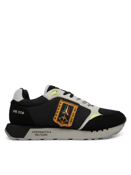 Sneakersy Aeronautica Militare czarne