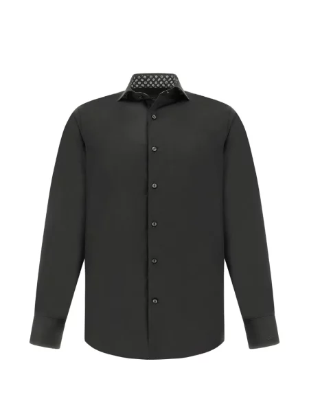 Cămașă Paul & Shark din poplin negru