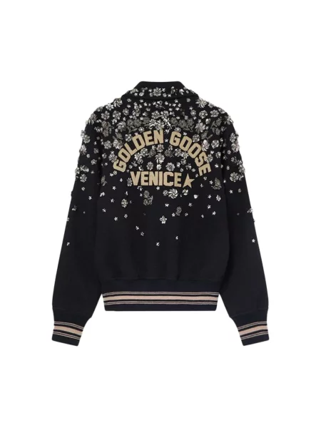Kurtka bomber Golden Goose wełniany niebieski
