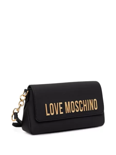Чанта Love Moschino с автограф черно