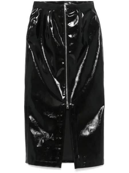 Fustă midi Msgm până la genunchi negru