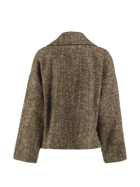 Decupat geacă Antonelli din tweed maro