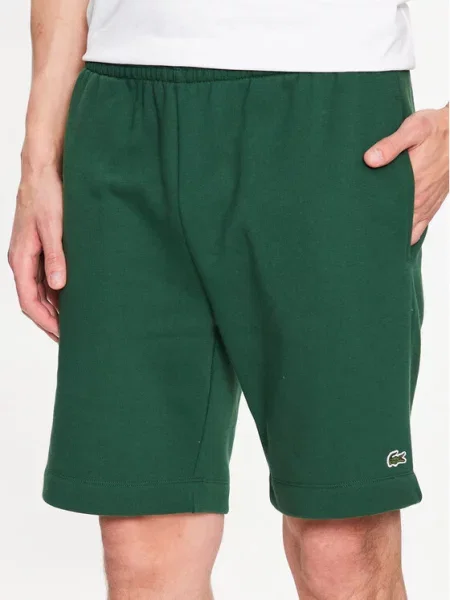 Spodenki sportowe Lacoste zielone