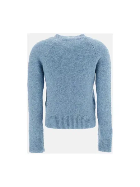 Sweter Dries Van Noten wełniany niebieski