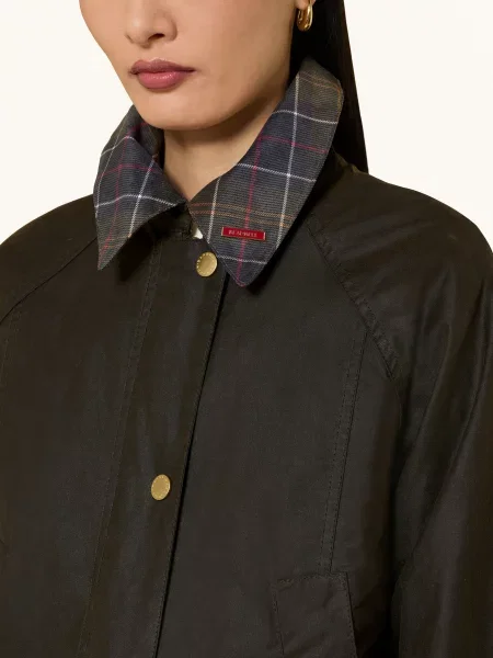 Barbour Polní Bunda Icons Beadnell tmavě zelená tmavě modrá červená