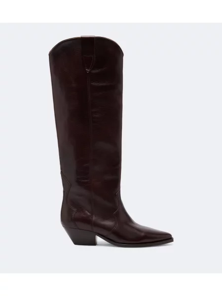 Botine Isabel Marant din piele maro