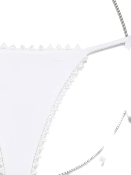 Bikini Jacquemus wiązane białe