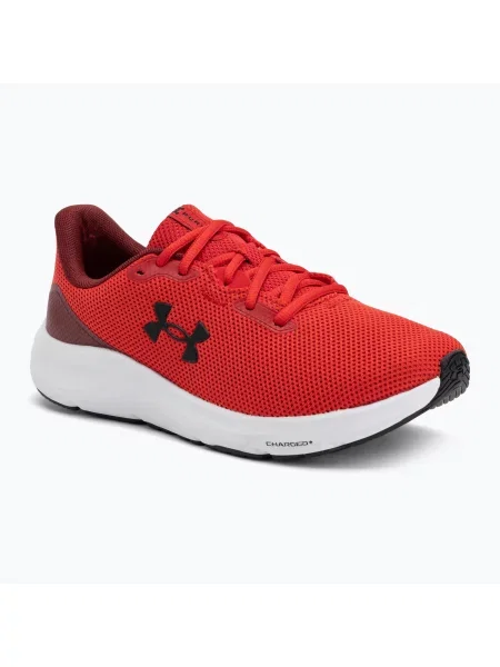 Încălțăminte de alergare pentru bărbați Under Armour Charged Pursuit 4 red/cardinal/black negru