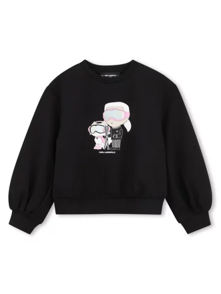 Karl Lagerfeld Kids Majica dugih rukava D crna