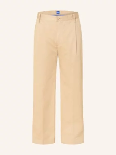 Hugo Chino Kalhoty Regular Fit béžová