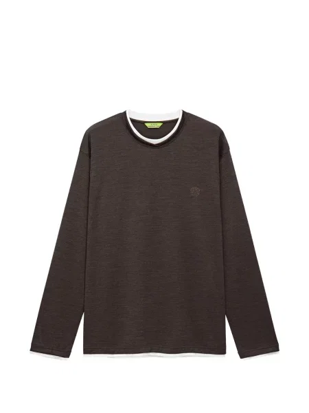 Lung tricou Shanghai Tang maro