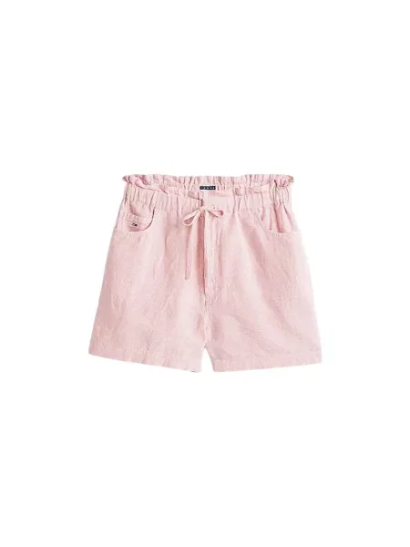 Tommy Jeans Szorty materiałowe różowy