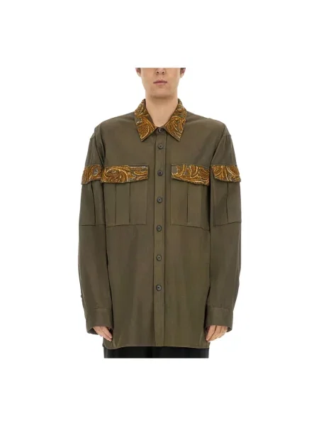 Koszula Dries Van Noten brązowa