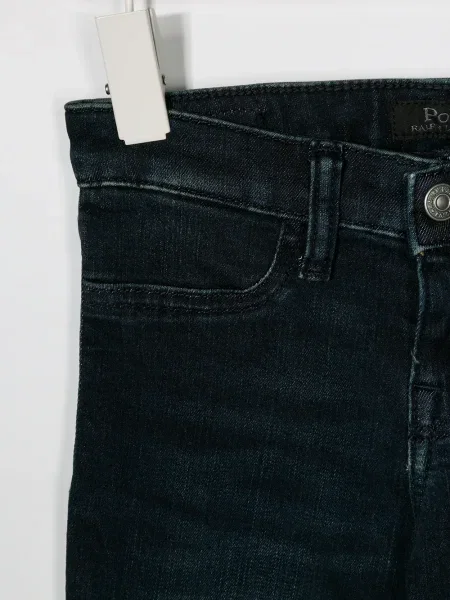 Jeansy straight leg dziecięce Polo Ralph Lauren niebieskie