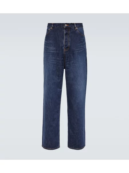 Široke kavbojke Balenciaga modra