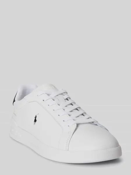 Sneakersy z prawdziwej skóry Polo Ralph Lauren białe