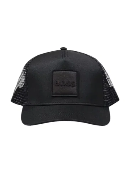 Czapka z daszkiem i naszywką z logo model ‘Elliot’ Boss Orange czarna