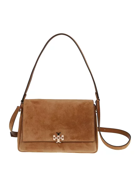 Torebka Tory Burch zamszowa brązowa