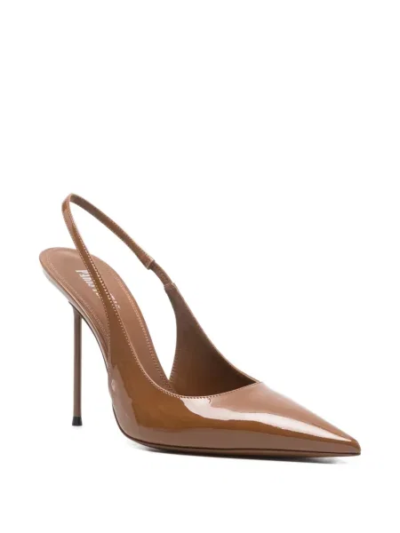 Pantofi cu toc Paris Texas slingback maro