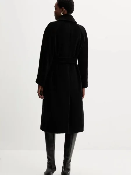 Marella palton de lână negru