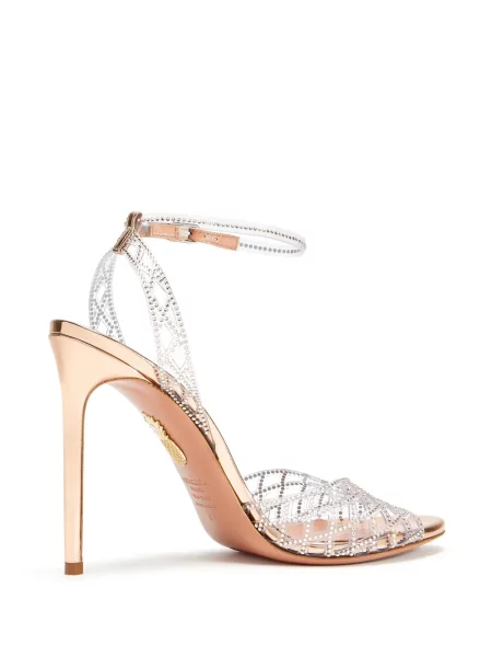 Sandale Aquazzura argintiu