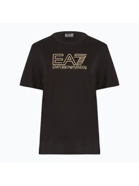 Tricou pentru femei Emporio Armani Train Visibility black/gold negru