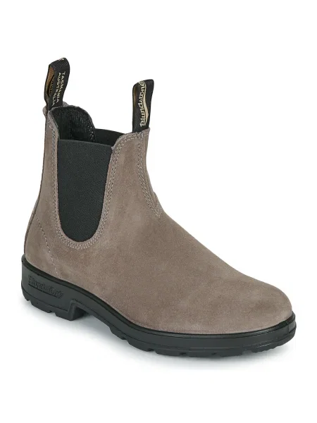 Semišové chelsea boots Blundstone sivá