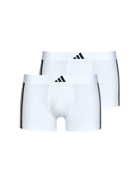 Pruhované nohavičky Adidas s nízkym pásom biela