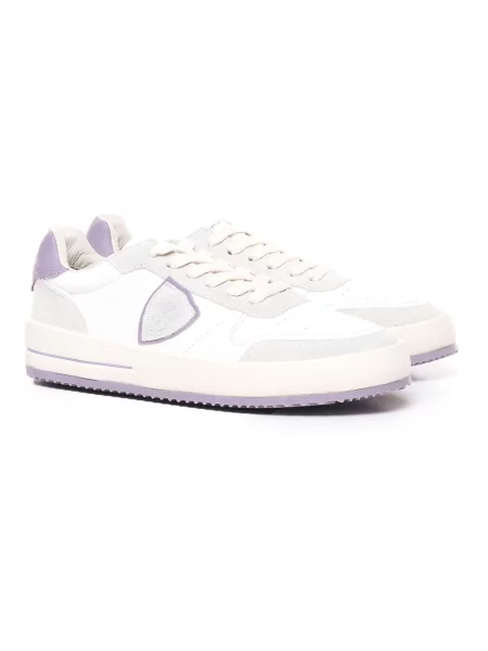 Buty do tenisa Philippe Model zamszowe do tenisa białe